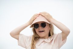 Slamený šilt Pink