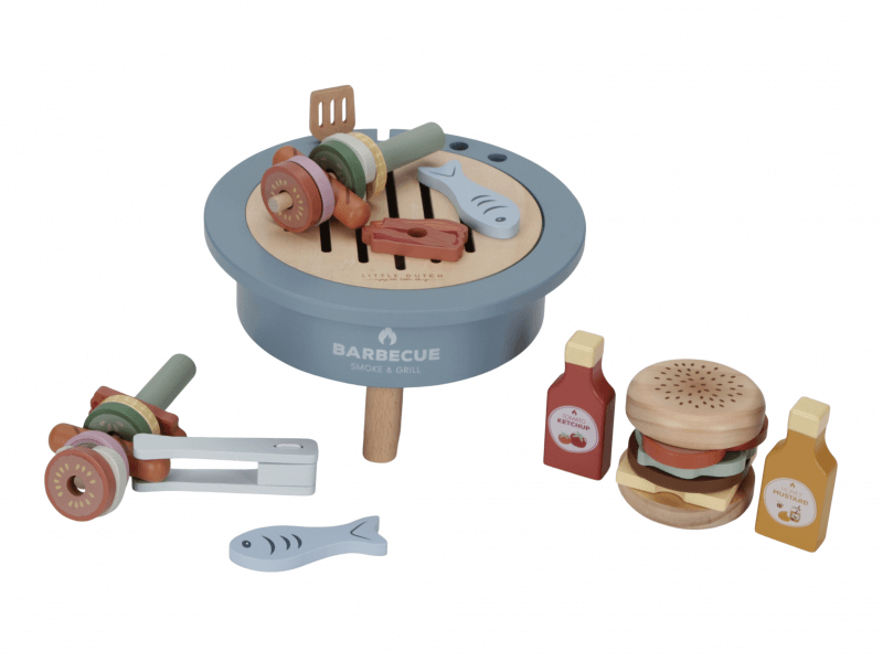 Little Dutch Barbecue sada drevená