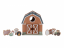 Little Dutch Domeček s vkládacími tvary dřevěný Farma