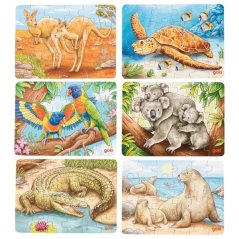 Mini-Puzzle australische Tiere