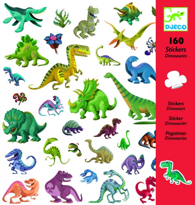 Samolepky Dinosauři (160 ks)
