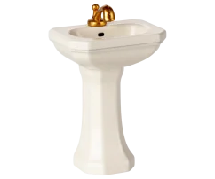 Cremeweißes Waschbecken Maileg