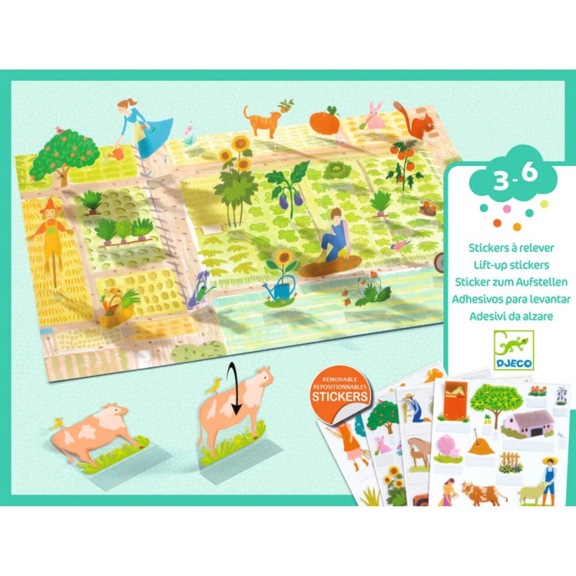 Abnehmbare Aufkleber für landwirtschaftliche Hebearbeiten