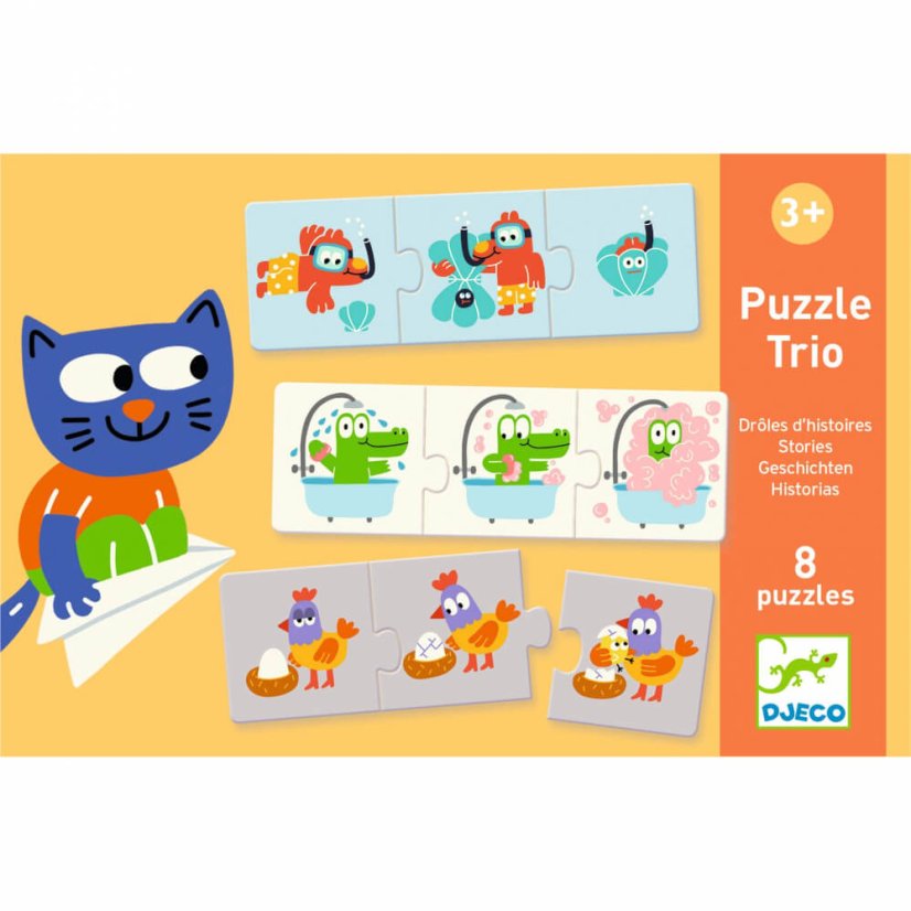 Dreiteilige Puzzle-Geschichten