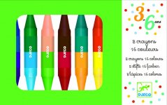 Doppelseitige Buntstifte 8 Stück, 16 Farben