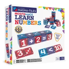 Magnetická stavebnice microMAGS Learn Numbers 56 dílů