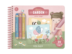 Little Dutch Ausmalbilder mit Buntstiften Garten Rosa