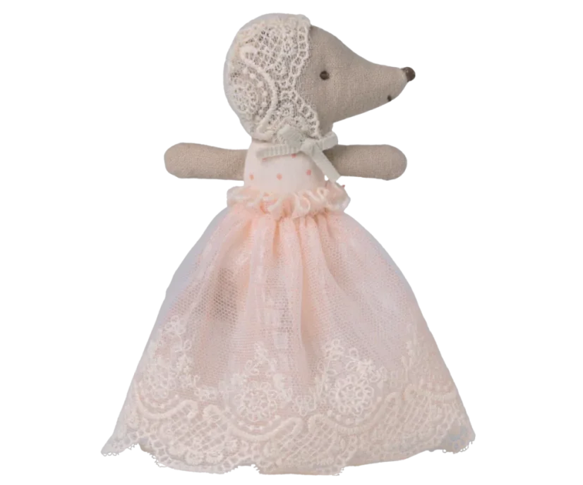 Babymaus im Puderkleid Maileg