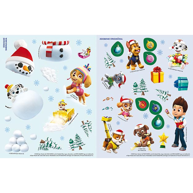 Samolepková knížka Vánoce s Labkovou patrolou