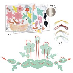 DIY-selber machen: Farbenfroher Spaß: 4 Sets Papierschmuck