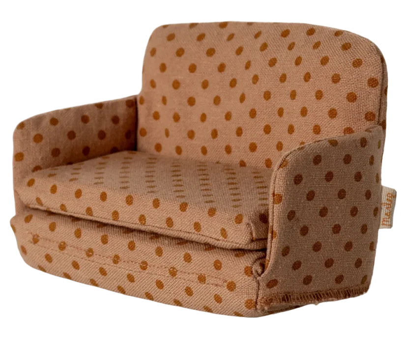 Miniatúrny gauč pre myšky Dots Maileg