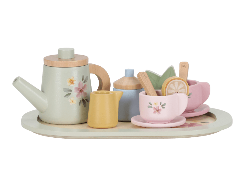 Little Dutch Teeservice aus Holz mit Blumendruck