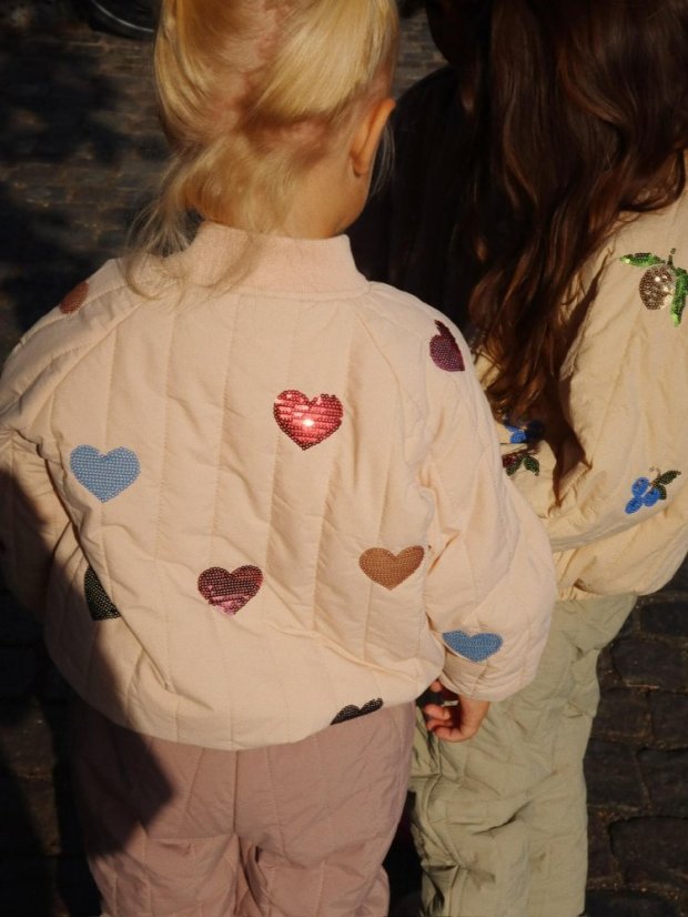 Detská bunda bomber Cameo srdiečka rôzne veľkosti
