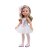 Oblečenie pre bábiky 32 cm - Šaty Carla baletka v bielom