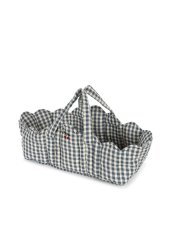 Tragbares Bett Blue check
