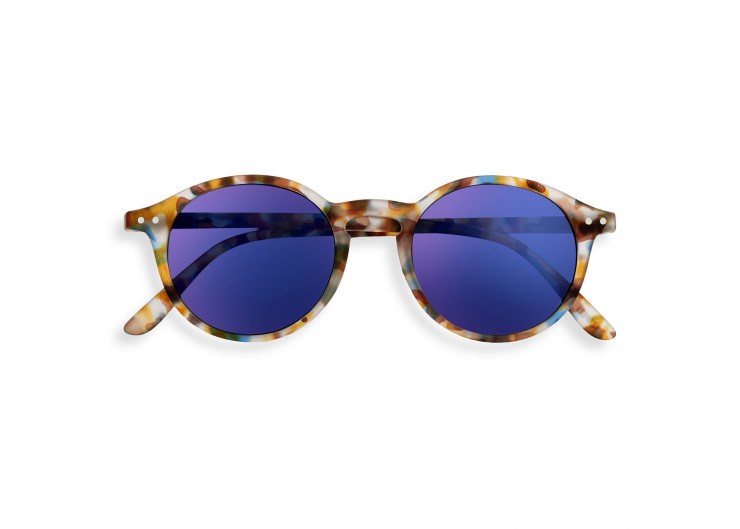 #D Slnečné okuliare pre dospelých IZIPIZI rôzne farby - IZIPIZI-Farben: BLUE TORTOISE MIRROR