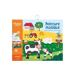Maľovanka s vodou - Farma, 10 znovupoužiteľných obrázkov