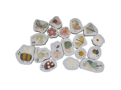 Little Dutch Schaumstoffaufkleber Blumen und Schmetterlinge
