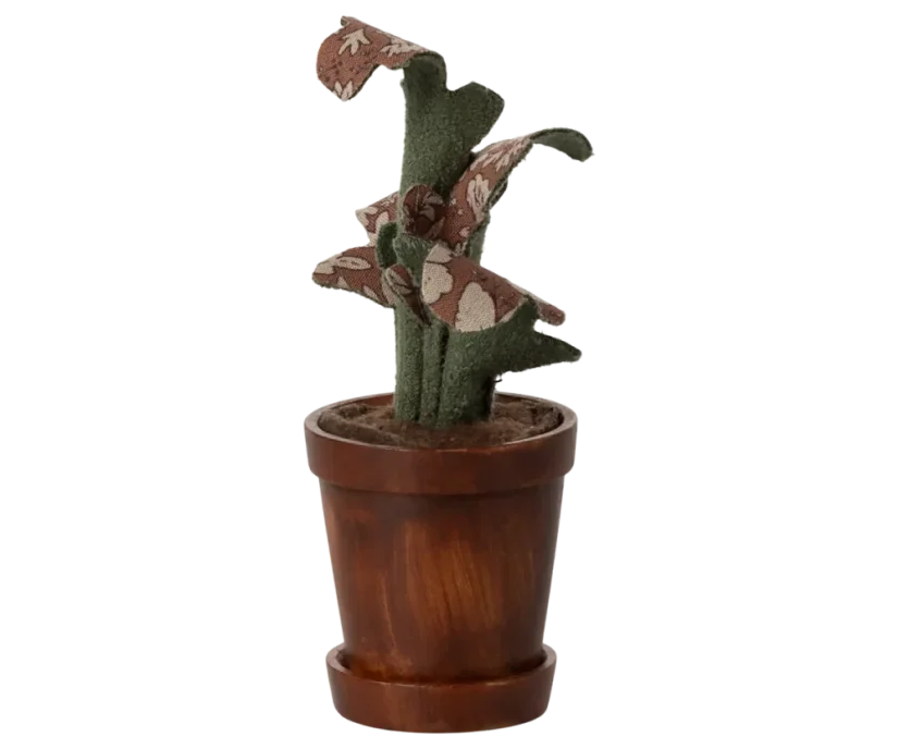 Blumentopf mit Miniaturpflanze Maileg