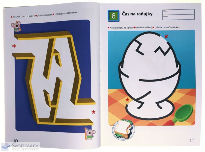 KUMON Môj pracovný zošit Ľahké bludiská