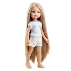 Carla-Puppe im Pyjama, langes Haar
