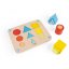 Drevená hračka na vkladanie Učíme sa tvary farby veľkosti séria Montessori