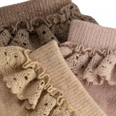 Ponožky 3ks rose/sand/roebuck různé velikosti