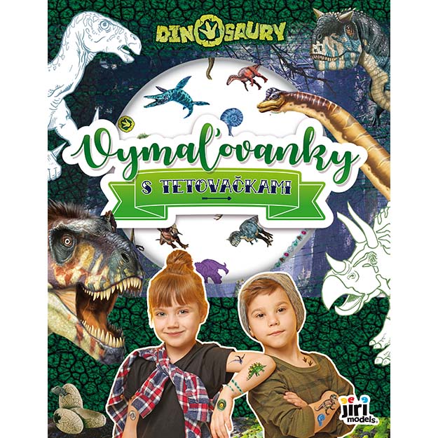 Maľovanky s tetovaním Dinosaury