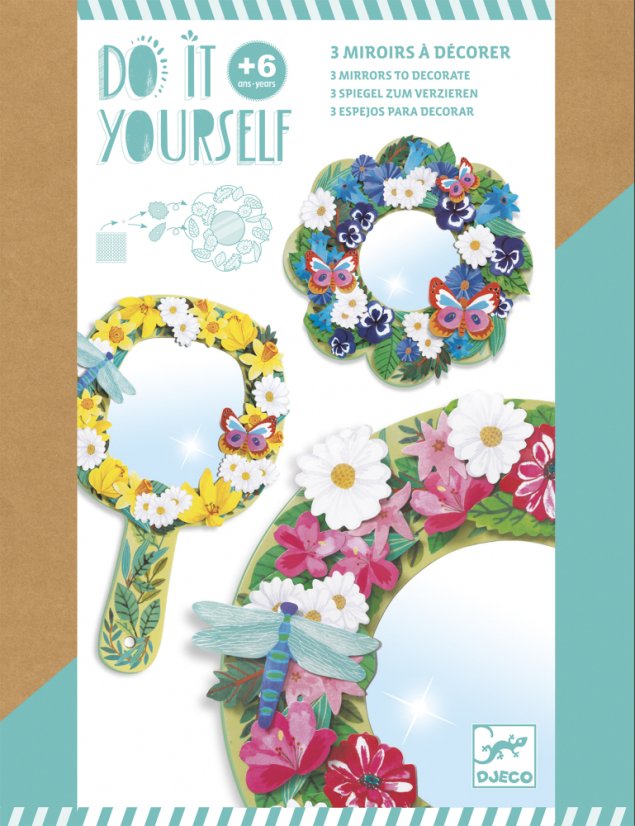 DIY – Ozdob si zrkadielka – Krásne kvety