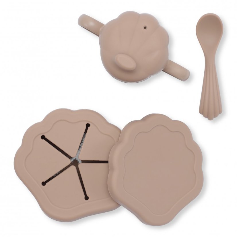Silikonový jídelní set Blush