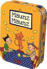 Haba Minispiel für Kinder Maunz Maunz in einer Metallbox