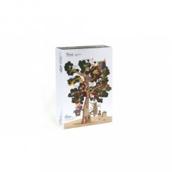 Obojstranné veľké puzzle strom- 50 ks