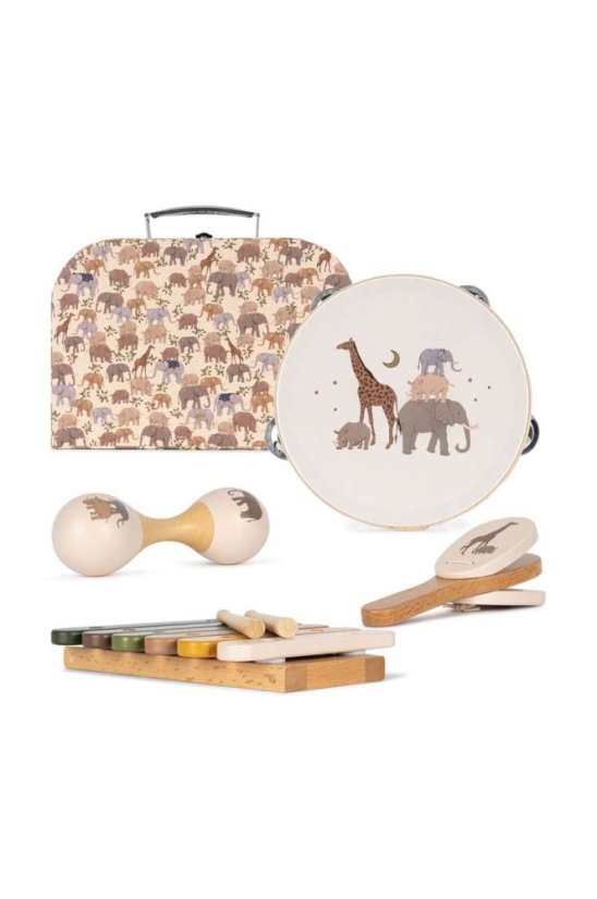 Eine Reihe von Safari-Musikinstrumenten