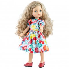 Oblečenie pre bábiky 32 cm - Pestré šaty Carla