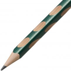 Tužka grafitová STABILO EASY pro praváky metallic green