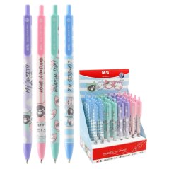 Pero guľôčkové So Many Cats Pastel 0,5 mm čierna náplň náhodný výber