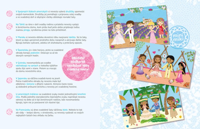 Šaty pro NEVĚSTY - Kniha samolepek