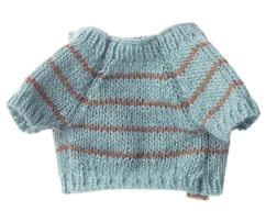 Gestrickter Pullover für Welpen, klein, blau, Maileg