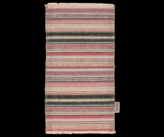 Miniaturní, barevný bavlněný koberec Maileg