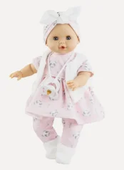 Realistické miminko - holčička Sonia v růžovém oblečení se zvukem