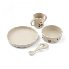 Vivi-Notfallfahrzeug-Lunchset aus Silikon