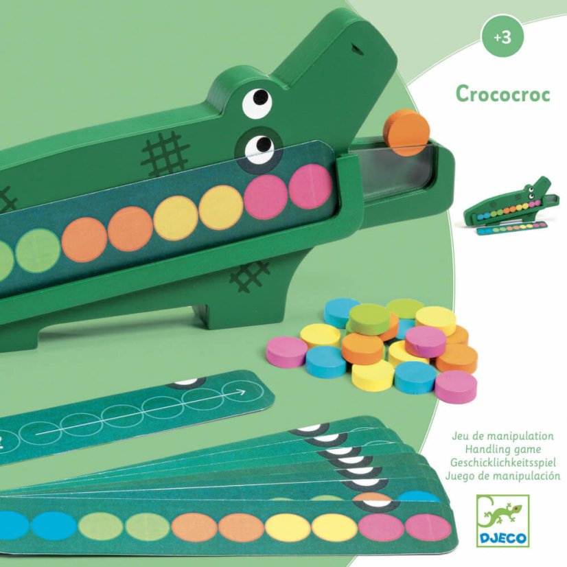 Crococroc: drevená edukačná hračka