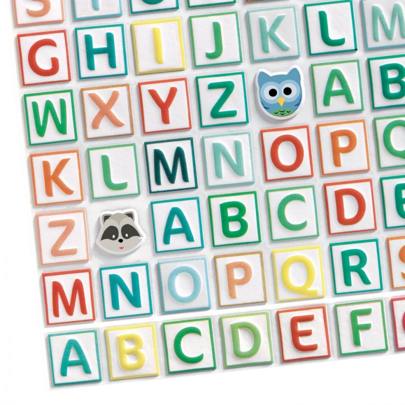 Aufkleber: Alphabet