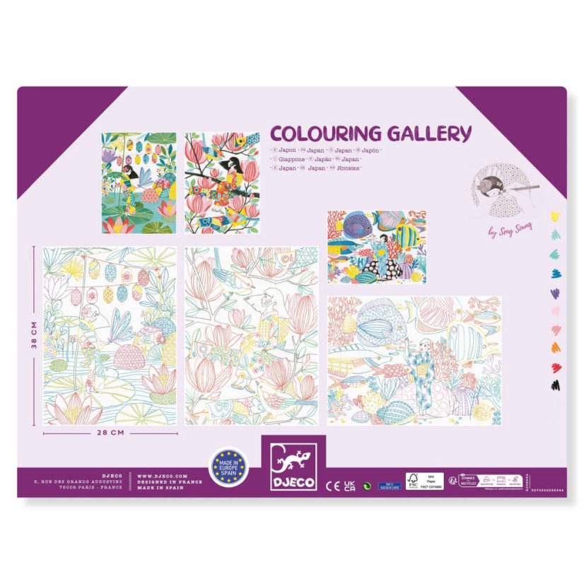 Große Malvorlagen Vögel (3 Poster)