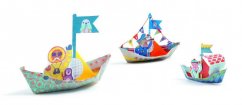 Boote ins Wasser: Origami 3. Schwierigkeitsgrad