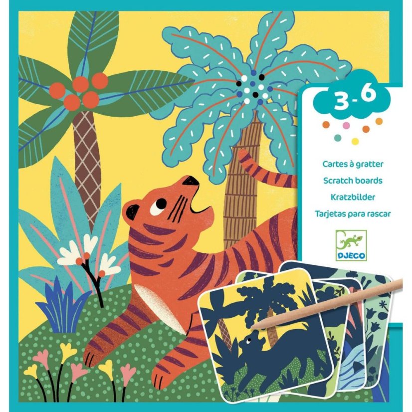 Große Tiere – Rubbelbilder
