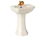 Cremeweißes Waschbecken Maileg