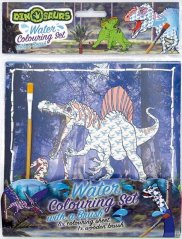 Aquarell-Malbücher mit einem Pinsel Dinosaurier