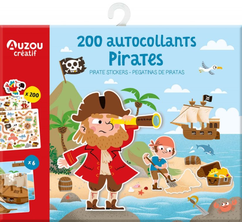 Znovupoužiteľné samolepky Piráti