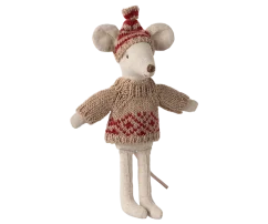 Oblečení Pletený svetr a čepice, máma myš Maileg